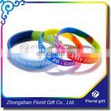 Promo Color Mixture Silicon Wristband /camouflage Rubber Bracelet / Segment Printing Wristband thumbnail-5