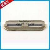 Best Selling Professional Production Sewing Labe For Coat Decorative Clothing Label Metal Brand Logo Plate thumbnail-1