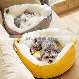 Winter Warming Pet Bed Washable Round Cat Bed With Soft Fleece Indoor Plush Dog Bed thumbnail-6