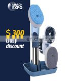 Masthome March Expo Durable Kitchen Cleaner Long Handle Cleaning Dish Brush Soap Dispensing Dish Brush