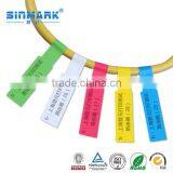 SINMARK Adhesive Plastic Cable Marking Tags Cable Label