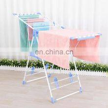 Multi-purpose Free Standing Folding Clothes Drying Rack Household Stainless Steel Rectangular Heavy Duty Clothes Drying Rack