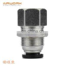 PMF Plastic Bulkhead Fitting Air Automatic Pneumatic PU Tube Fittings thumbnail-2