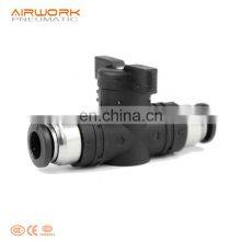 BUC Plastic Pipeline Plastic Push in Air Hand Control Relief Valve Pneumatic Air Speed Controller thumbnail-2