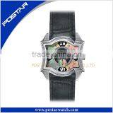 Original New Arrival Fashional Watch Quartz Wrist Watch With Genuine Leather Band and Square Dial thumbnail-2