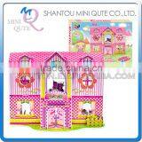 Mini Qute Princess Cabin Girls Building Blocks 3d Paper Puzzle Diy Model Cardboard Jigsaw Puzzle Game Educational Toy NO.B468-16