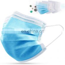 3 Ply Protective Face mask High Filtration Mascarillas and easy to breath Custom Face Mask With Earloop