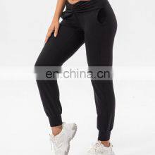 Casual Drawstring Sports Gym Yoga Trousers Loose Fitness Running Wear Jogger Pants Women Workout Activewear Clothing thumbnail-5