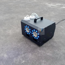 2025 New Stage Double Hole LED Fog Bubble Machine for Wedding /Banquet /Events / for Hanging thumbnail-2