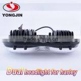 Harley Street Glide Driving Headlight Cover Double Lens Projector Headlight thumbnail-5