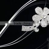 Wholesale Elegant Diamond Flower Headband Hairband For Women Fashion Korean Hair Accessories thumbnail-3