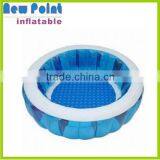 Bule Circle PVC Tramploine Inflatable Pool Toy for Family Use