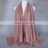 Wholesale Plain Solid Color Polyester Cotton Knitted Jersey Muslim Hijab Quality Choice thumbnail-2