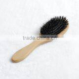 2016 hot selling and wholesale prcie wooden bristles hair brush plastic bristle hair brush soft bristles hair brush