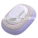 Hot selling artificial rubber soft handle brush pumice stone
