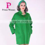 2016 New Design Spring Women Short Slim Fit Wool Coat