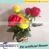 69cm Single Stem PU Real Touch Artificial Flower Rose thumbnail-1