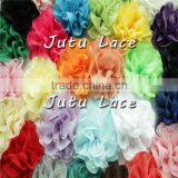 3.75 Inch Chiffon Lace Flower, Vintage Lace Flower for Girl Dress / Headband DIY
