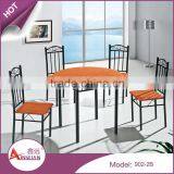Foshan Dining Room Furniture Particleboard Restaurant Wooden Round Dining Tables With 4 Chairs thumbnail-2