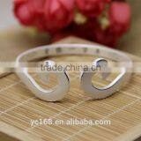 Latest Design Fashion Jewelry Type Pure 999 Sterling Silve Adjustable Bangles