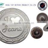 20mm Metal Plating Fancy Kids Elegant Snap Button