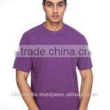 100% COOTON KNITTED FABRIC ROUND NECK T-SHIRT thumbnail-1