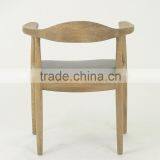 Kennedy President ASH Arm Antique Chair/ Hans J Wegner Round Chair With Beautiful Wood Grain(CH-333) thumbnail-3