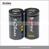 Authentic Lithium Ion 3.7v 18350 High Capacity Battery 1100mm From Soshine thumbnail-2