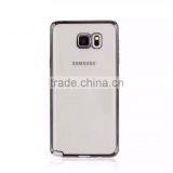 Wholesale Luxury Ultra Thin Transparent Soft Chrome Electroplating TPU Case for Samsung Galaxy Note 5 thumbnail-2
