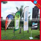 Portable screen printing promotion teardrop flag banner