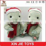 Custom Plush Christmas Musical Toy Soft Talking Mouse Toy Stuffed Singing Hamster Toy