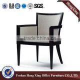 High Quality Wooden Frame Gold Leather Hotel Banquet Dining Chair HX-HT002 thumbnail-5