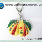 Strange Banana Shape Soft Pvc Keychain Manufacturers in China