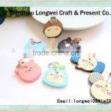 Various Animals Design Soft Pvc Elephant Keychain