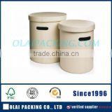 round large capacity white hamper box wholesale