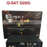 Stocks for QSAT Q26G mepg4 full hd gprs decoder with two accounts inside for Africa