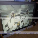 Dark grey color pvc projection screen fabric ,holographic Projection screen for window advertisig!!