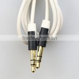 3.5mm Colorful flat type Aux audio Cable Extended Audio Auxiliary Cable for iPhone
