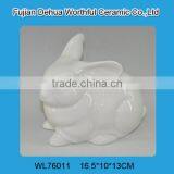 Wholesale White Ceramic Rabbit Decoration for Promotion thumbnail-1