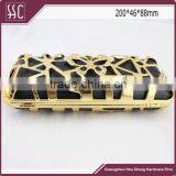 200*46*88mm New Shell Evening Clutch, Box Purse Clutch,crystal Lock Mesh Butterfly Frame thumbnail-1