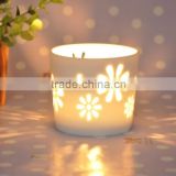 white fashion eco-Friendly pillar candle holder wholesale