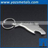 Metal Chrome Plating Shark Keychain Bottle Opener