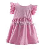 2016 Kaiyo Pearl Dress Boutique Blank Ruffle Dress Cute Tunic OEM Service Baptism Dress for Children thumbnail-3