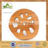 Lotus Root Shaped Wood Wooden Tea Coaster thumbnail-3