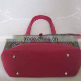 African Fabric Handbag Wax Material Lady Bags thumbnail-4