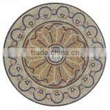 Beverly Hills Villa Floor Design Round Marble Mosaic Tile Puzzle Floor Mosaic Medallions
