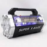 5 Band Receiver Radio for Sale, Flashlight SD Player, Portable FM AM Radio thumbnail-2