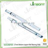 Popular 27mm Two Way Travel Bottom Support Ball Bearing Mepla Drawer Slide
