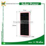 Bateria Externa Power Bank 6000mAh Portable Solar Powerbank Extreme Mobile Phone Battery Charger Pack Dual USB LED For Cellphone