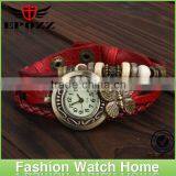 Ladies Vintage Wholesale Fashion Watches Bracelet Leather Weave Strap thumbnail-1